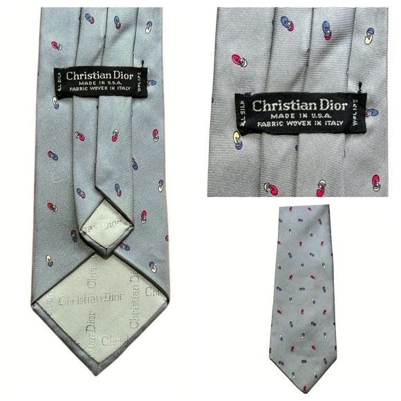 LOT of 9 Men’s Ties Versace Fendi Ferragamo Dior Fumagalli +More (Most Silk) - Picture 9 of 13